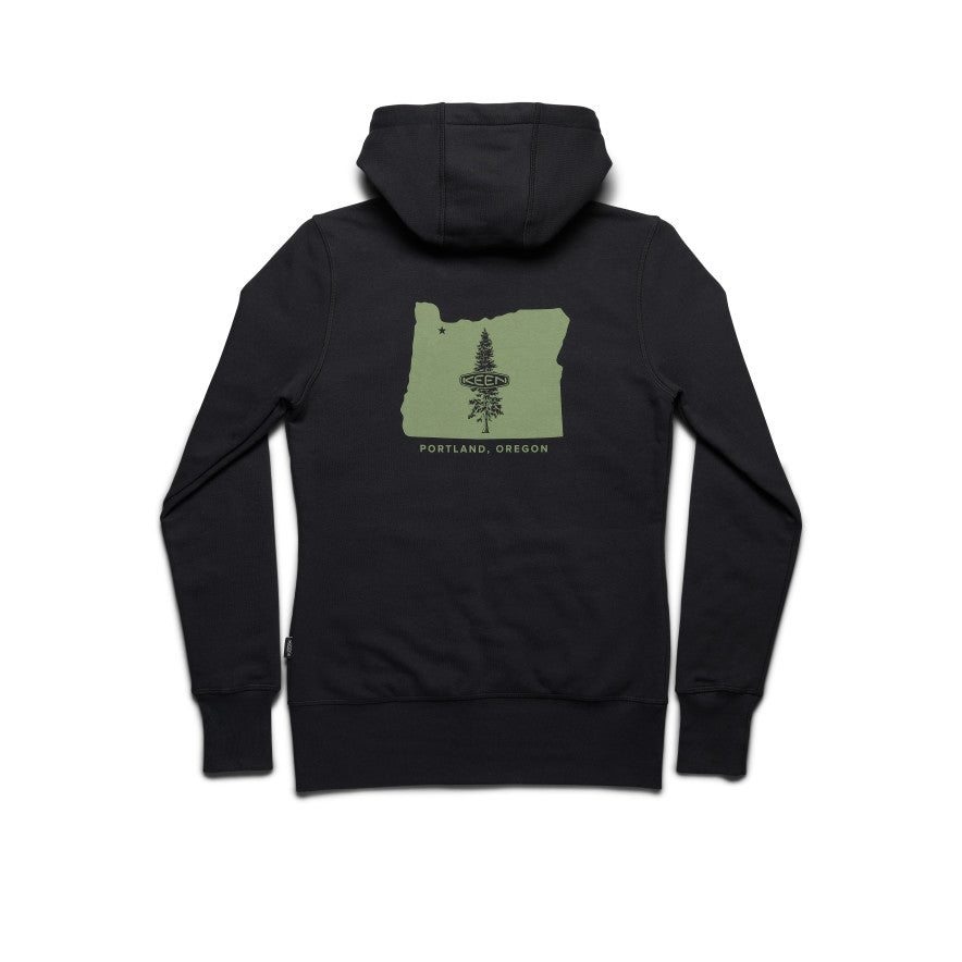 Women's Pacific Northwest PNW Hoodie - Soft Fleece Pullover for Outdoor Adventures | Black | Hiking, Camping & Casual Wear