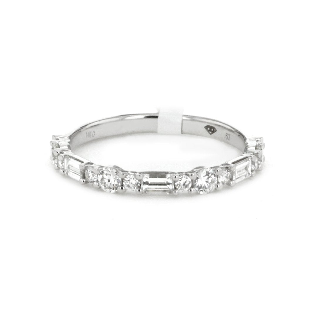 0.63 Carat Total Weight (CTW) Diamond Anniversary Band Ring for Women - Perfect for Wedding, Engagement & Special Occasions