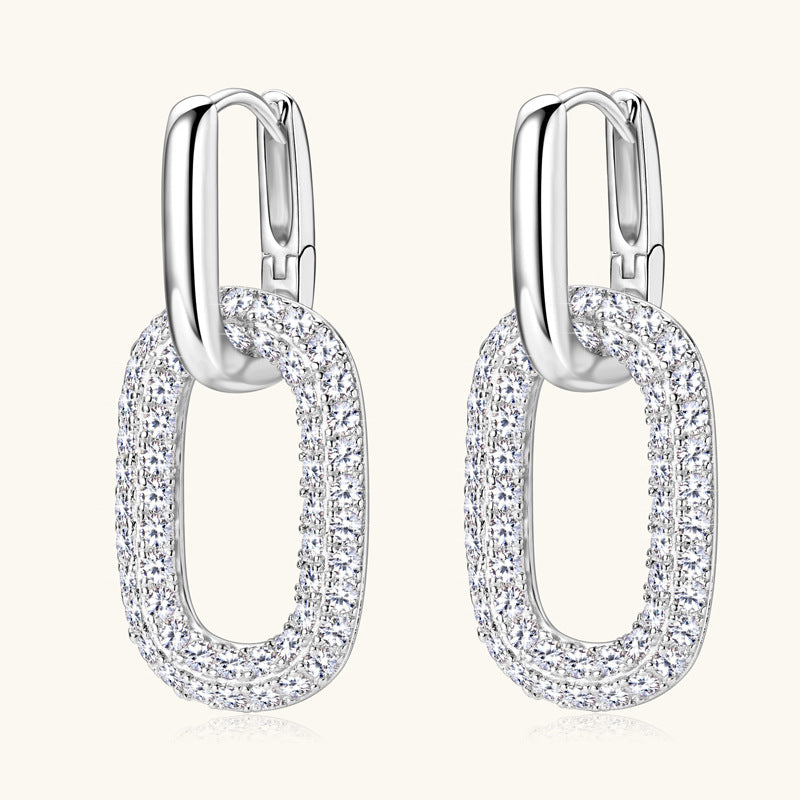 2.16 Carat Moissanite 925 Sterling Silver Earrings for Women - Durable Hypoallergenic Stud Earrings for Everyday Wear, Gift, Wedding & Special Occasions