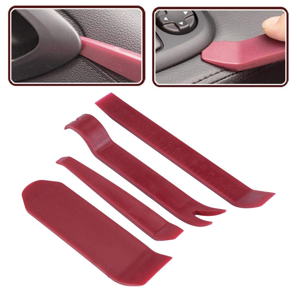 4Pcs Car Panel Removal Tool Kit - No Scratch Auto Trim Pry Tools for Stereo Radio Installation & Dashboard Repair | Perfect for DIY Car Maintenance & Professional Detailing