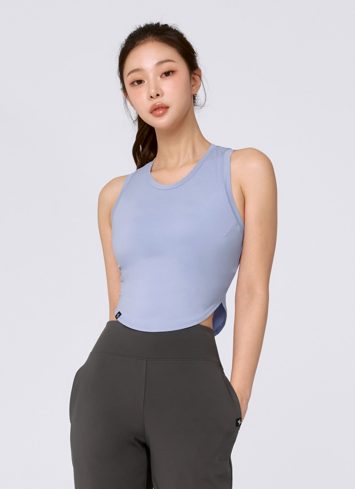 XELLA Lightweight Round Neck Sleeveless Blouse for Women - Perfect for Summer, Office Wear & Casual Outfits