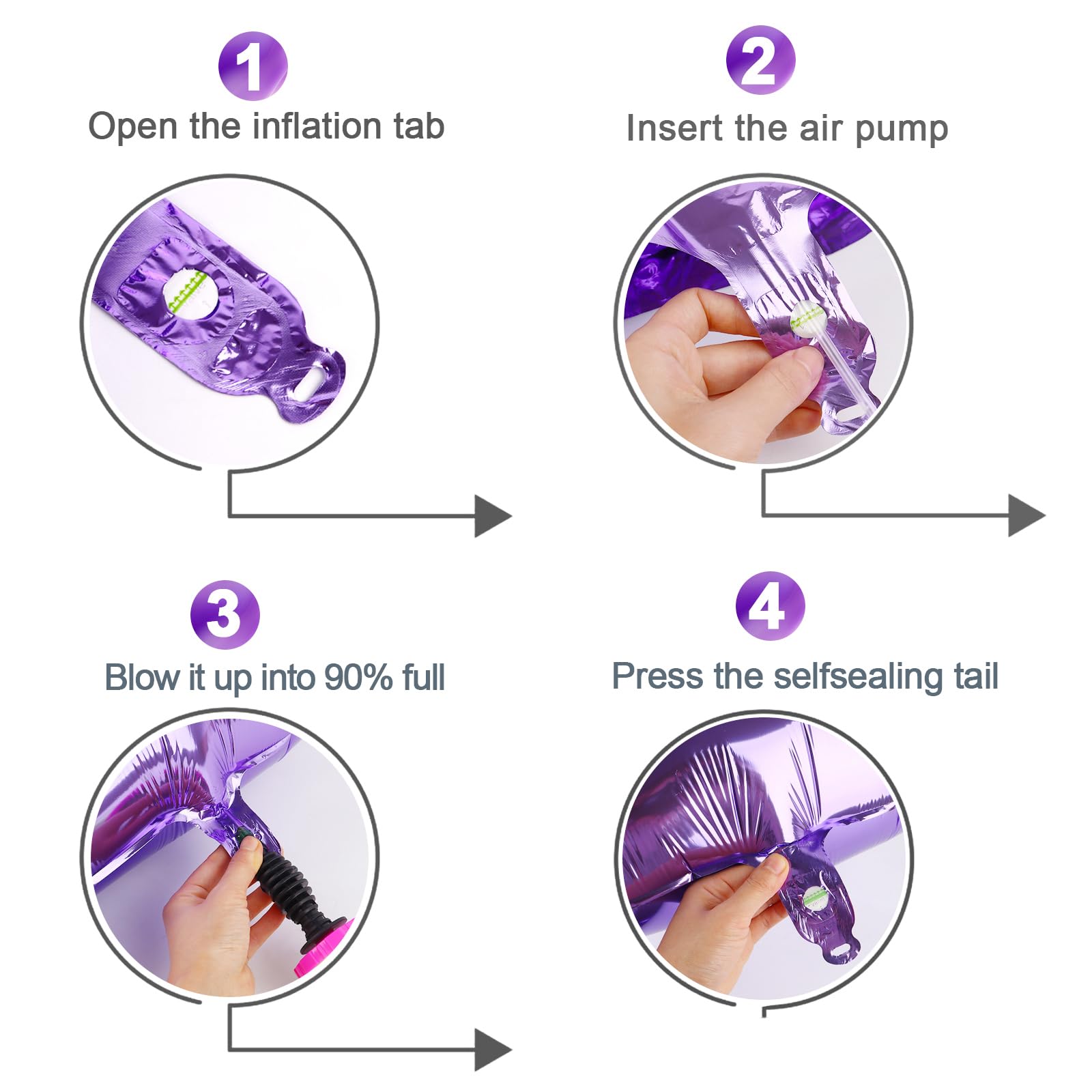 40 Inch Purple Number Balloon - 0 10 20 30 40 50 Birthday Party Decorations for Women, Girls & Adults | Perfect for Birthday Parties, Graduations & Anniversary Celebrations