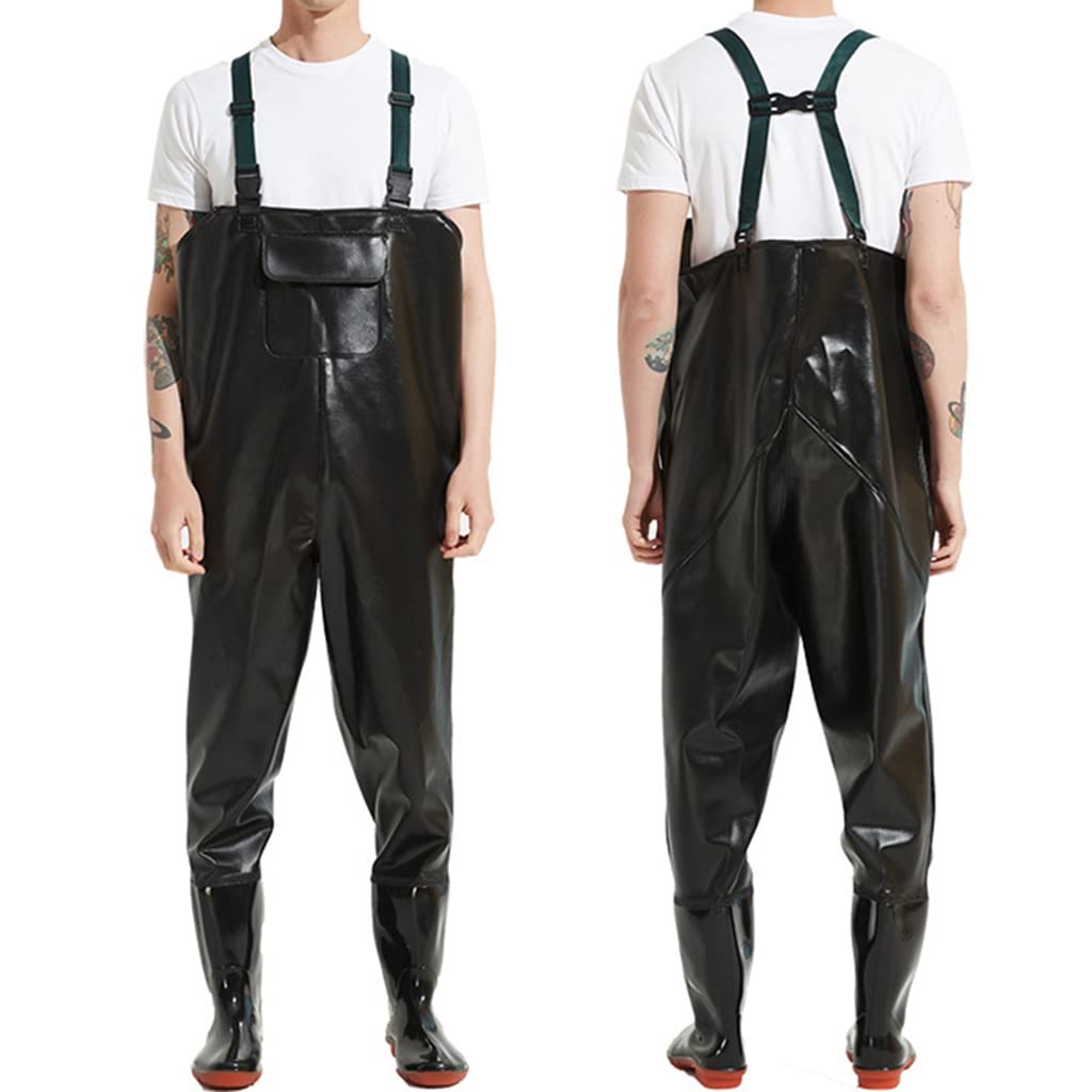 PVC Waterproof Seam Sealed Bootfoot Chest Wader for Fishing & Hunting - Men's & Women's Wading Boots - Ideal for Fly Fishing, Duck Hunting & Outdoor Water Activities