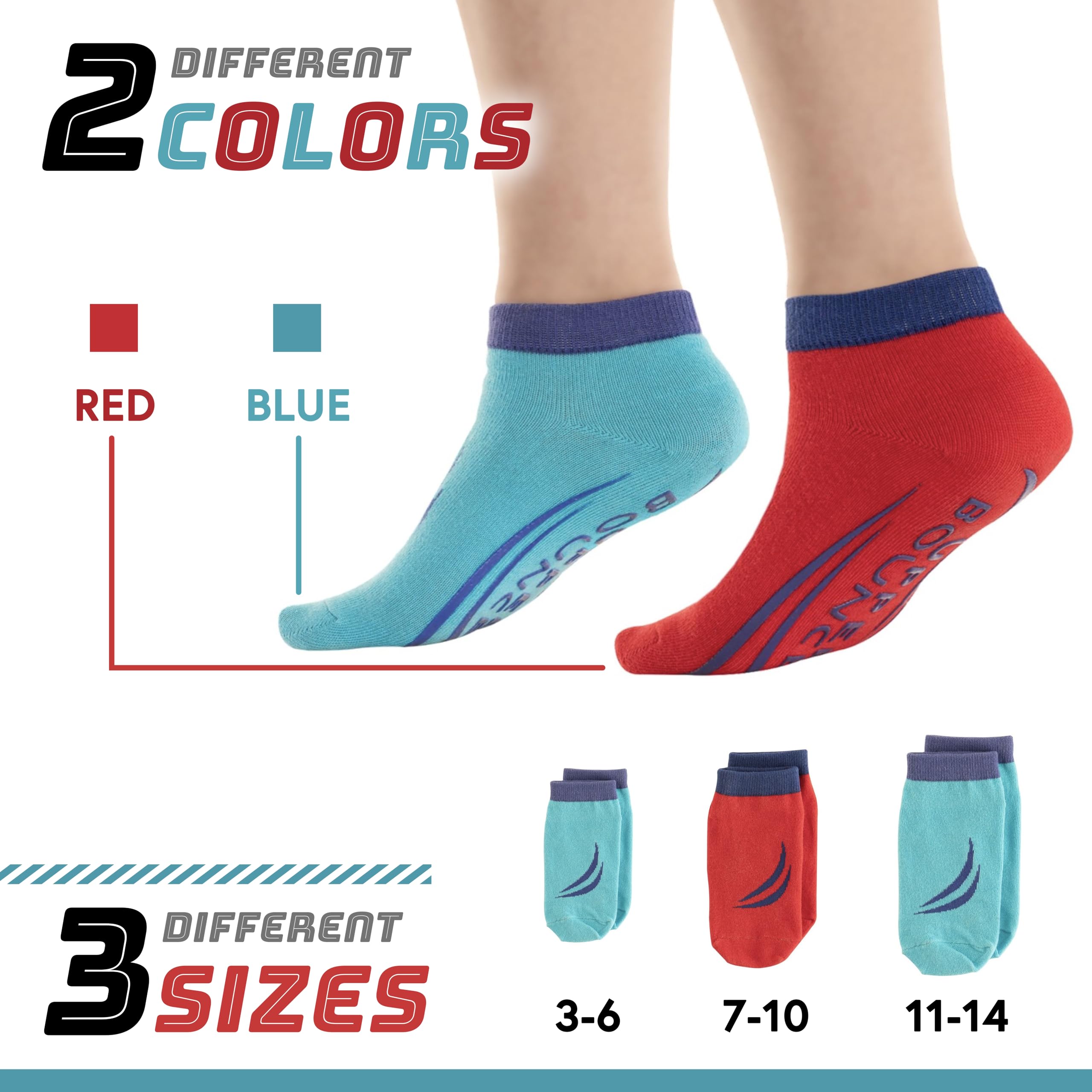 Upper Bounce Boys' Ankle Support Brace - Adjustable Compression Sleeve for Basketball, Soccer & Running - Youth Sports Injury Prevention & Recovery Aid
