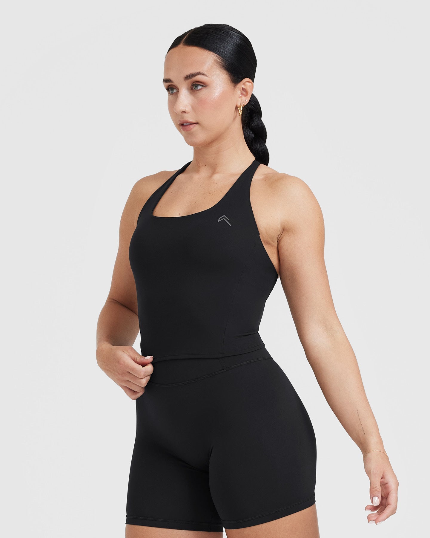 Timeless Square Neck Mid Vest for Women - Elegant Black Sleeveless Tank Top | Perfect for Layering, Casual Outfits, and Summer Fashion