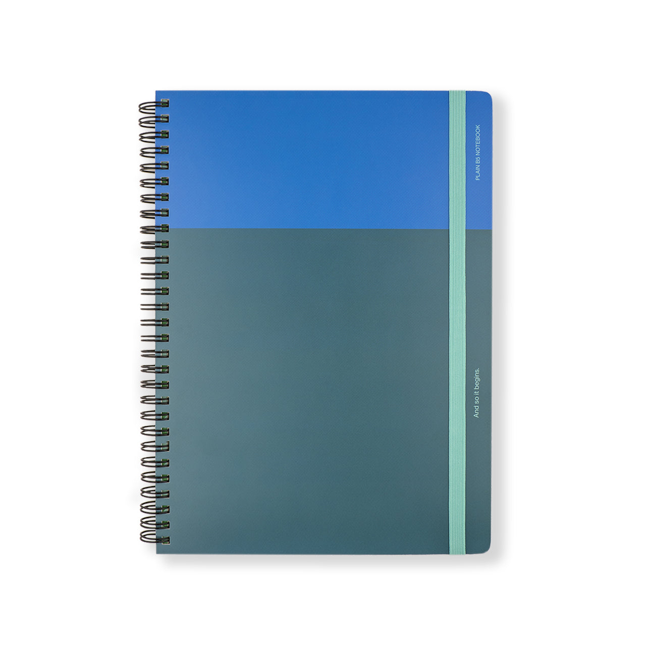 Spiral Bright Notebook B5 Plain - 80 Sheets College Ruled Paper for School, Office & Journaling - Durable Wire Bound Notebook for Note Taking, Writing & Sketching