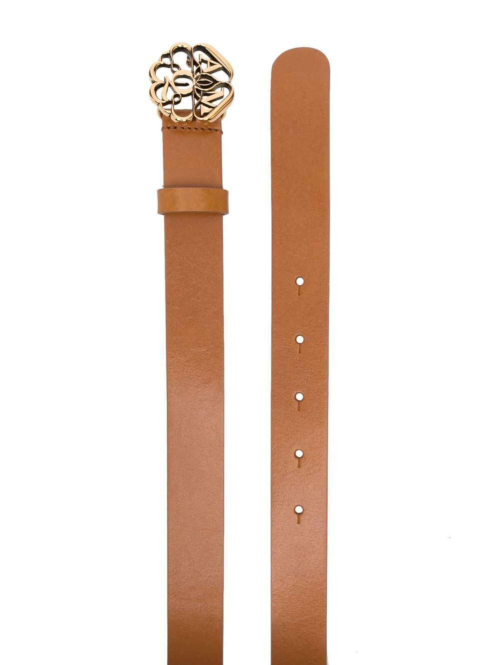 Alexander McQueen Genuine Leather Belt for Men - Premium Brown Designer Belt for Casual & Formal Wear | Perfect for Office, Parties & Special Occasions