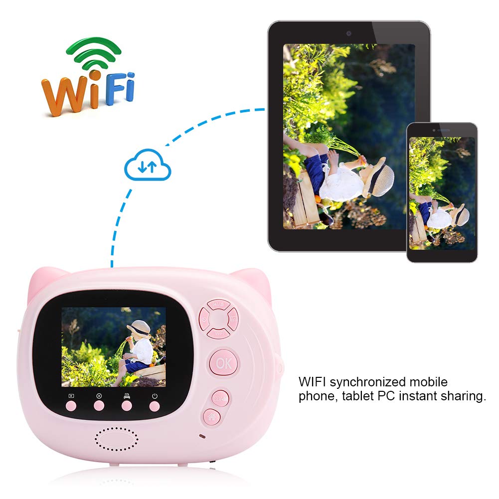 Kids Instant Camera - Easy-to-Use Portable Print Camera with Fine Craftsmanship | Perfect for Travel, Birthday Gifts & Family Memories
