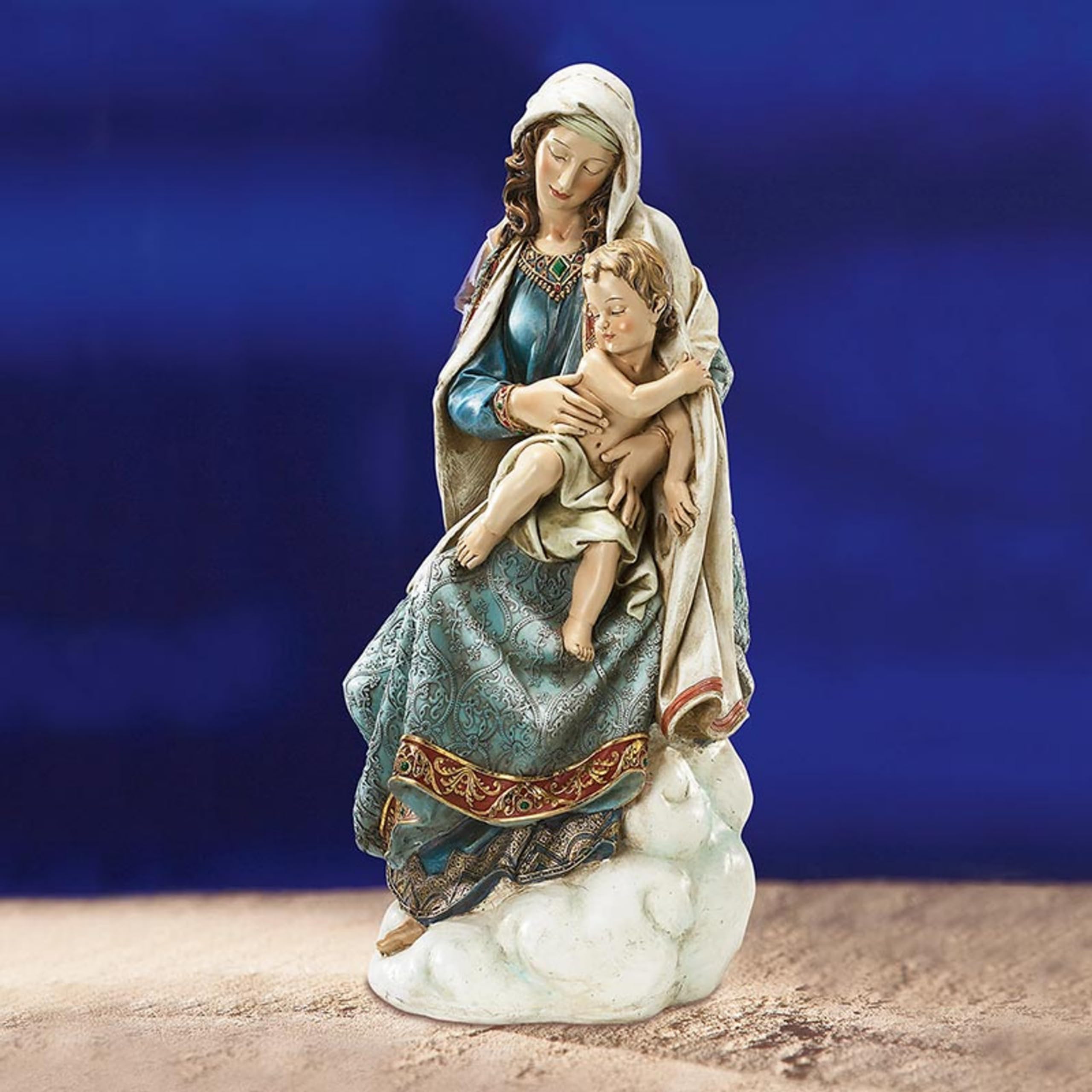 Ave Maria Collection - 28.5 Inch Resin Madonna & Child Statue, Religious Home Decor, Catholic Gifts for Christmas, Baptism, First Communion & Prayer Altar