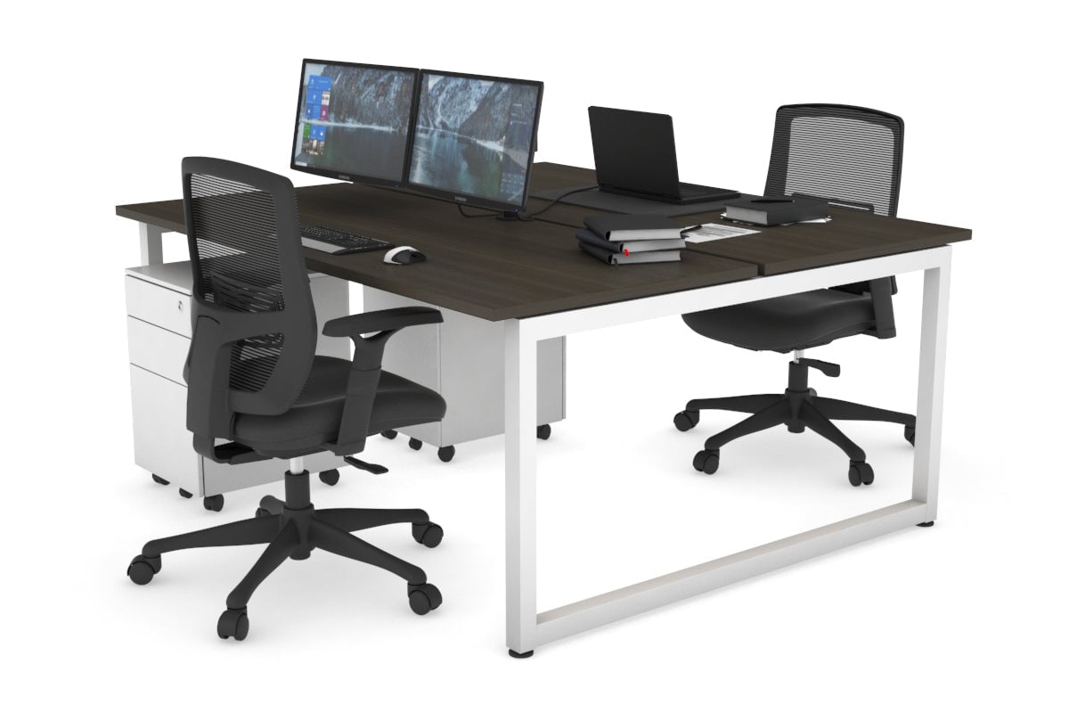 Quadro Loop Legs 2 Person Office Workstation - 70.8