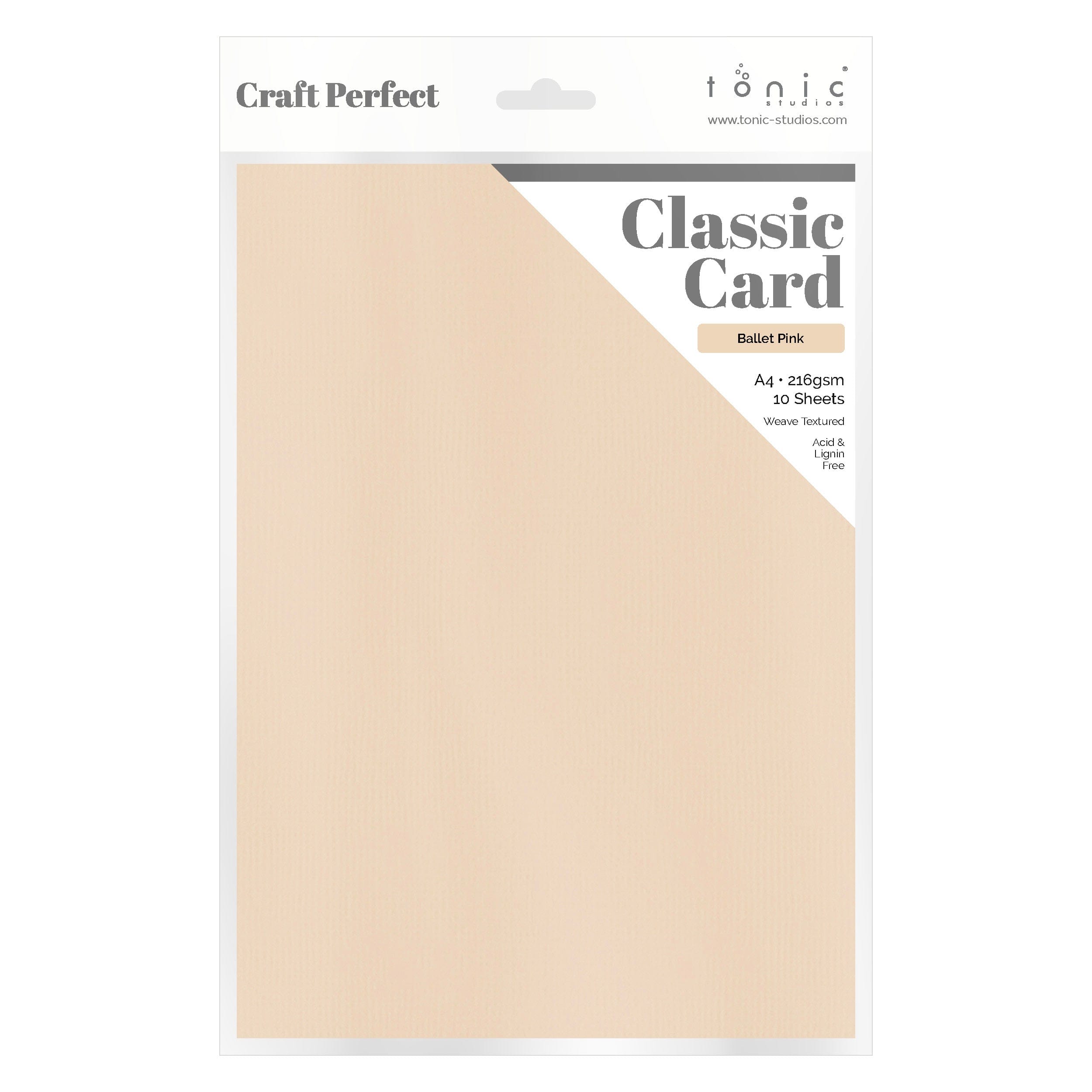 10-Pack Classic Ballet Pink A4 Cards (9089E10) - Perfect for Greetings, Invitations, and Scrapbooking