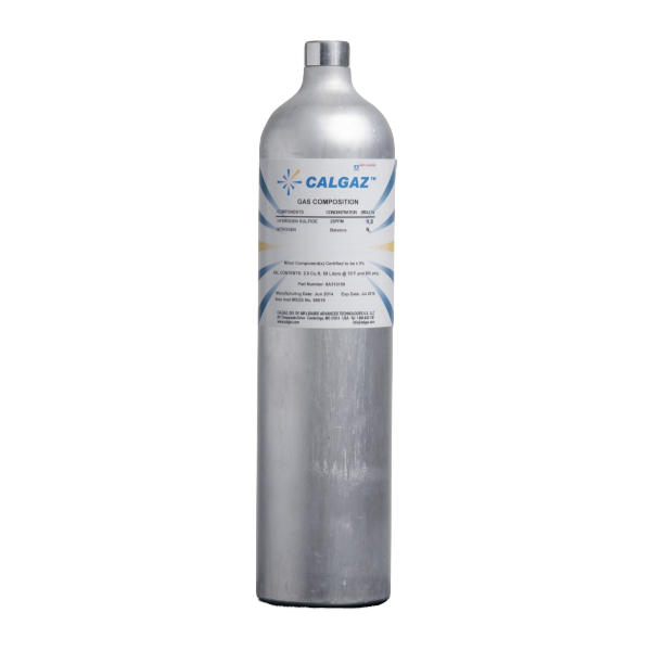 MSA 491041 Single Mix Calibration Gas - 100ppm H2S, 25% LEL CH4, 19.5% O2 - for Industrial Gas Detectors & Safety Equipment (Works with MSA Altair 4X, 5X) - Perfect for Workplace Safety Monitoring & Hazardous Environment Testing