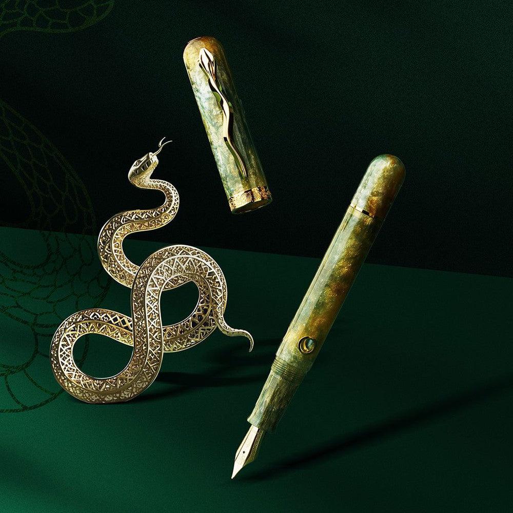 Nahvalur (Narwhal) Nautilus Limited Edition Fountain Pen - 2025 Snake Design Pen of the Year - Premium Writing Instrument for Collectors & Gift Giving