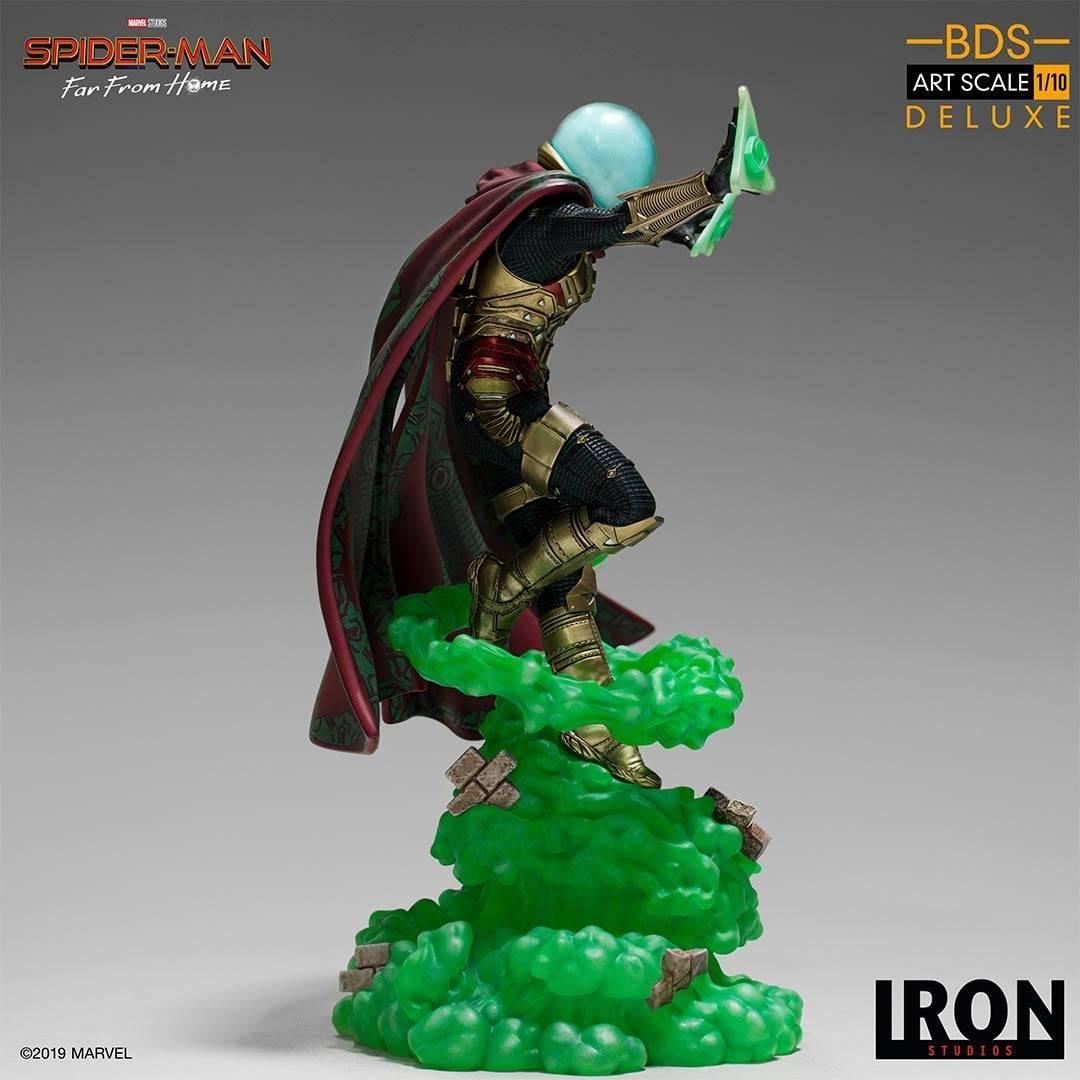Iron Studios Spider-Man: Far From Home Mysterio Deluxe BDS Art Scale 1/10 Statue - Premium Collectible for Marvel Fans & Home Decor Display