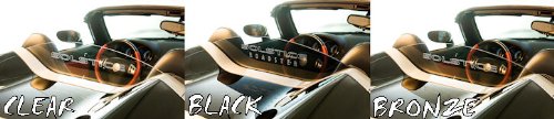 Pontiac Solstice Convertible Wind Deflector - Clear Acrylic with SOLSTICE ROADSTER Engraving | Reduces Wind Noise & Enhances Driving Comfort | Perfect for Road Trips & Open-Top Cruising