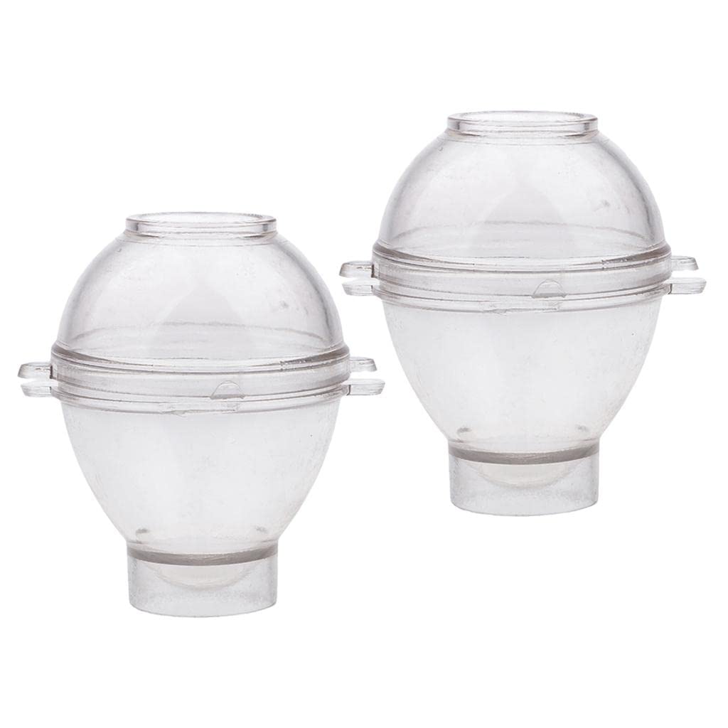 joyMerit 2-Pack Egg Shaped Candle Molds - Handmade Soap & Candle Making Tools, Clear Silicone DIY Craft Supplies for Home Decor, Wedding Favors & Holiday Gifts