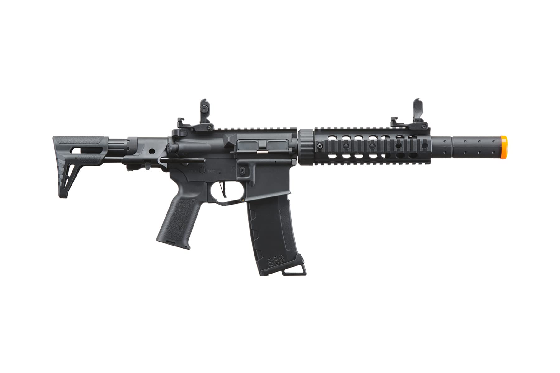 Lancer Tactical Gen 3 PDW Airsoft M4 Carbine Rifle - Black | High Performance Airsoft Gun for Tactical Training & Outdoor Games | Perfect for Milsim, CQB & Target Practice