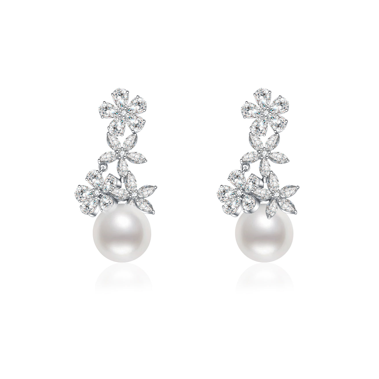 18K Gold Edison Pearl Earrings for Women - Luxury Freshwater Pearl Stud Earrings with 18K Gold Plating, Perfect for Wedding, Anniversary & Gift Giving (KE00105)