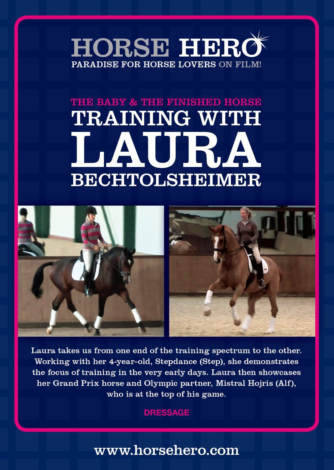 Laura Bechtolsheimer's Baby & Finished Horse Training DVD - NTSC Format | Equestrian Training for Young Horses & Advanced Riders | Perfect for Dressage Practice & Competition Preparation