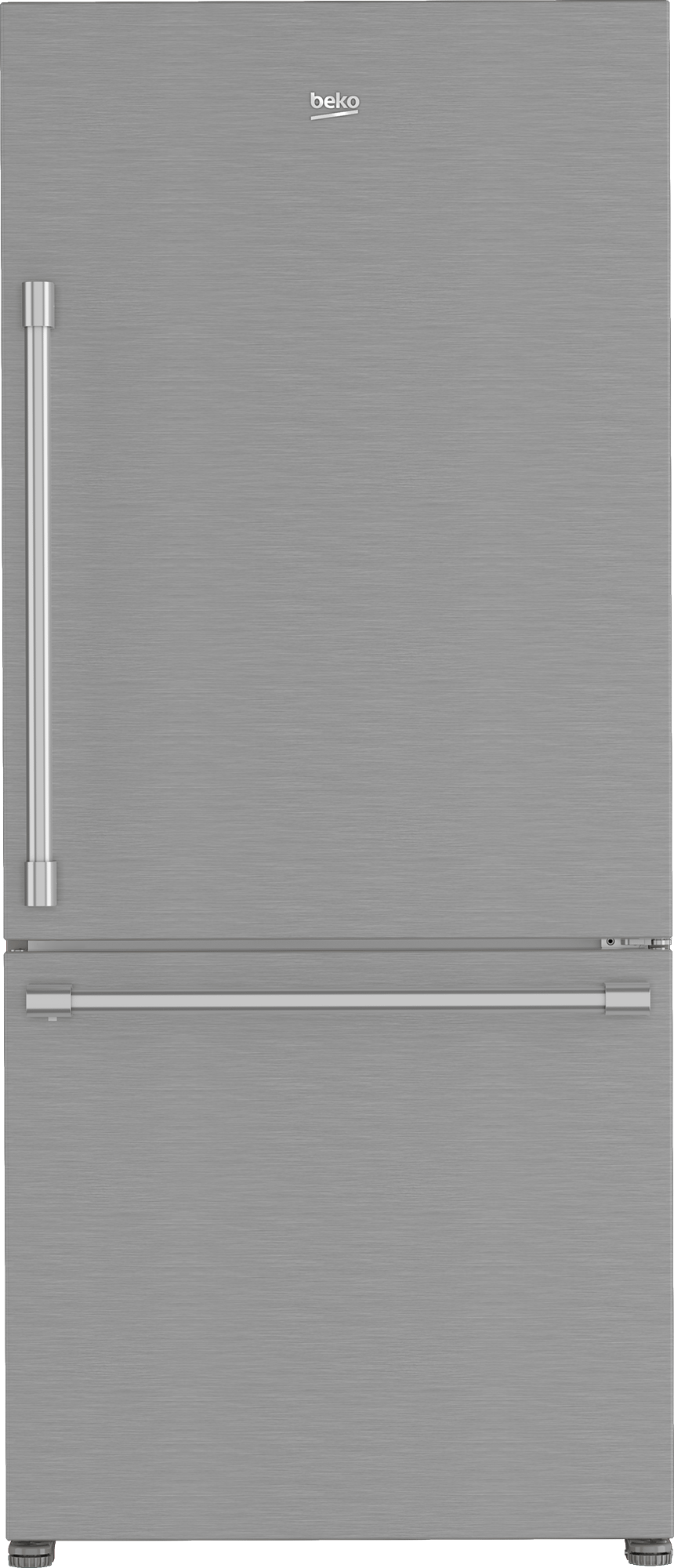 Beko BFBD30216SSIM 30-Inch Bottom Freezer Refrigerator with HarvestFresh Technology - Energy Efficient Stainless Steel French Door Fridge for Kitchen, Home, and Office Use