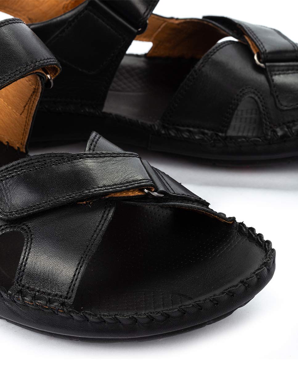 PIKOLINOS Men's Leather Flat Sandals - Comfortable & Stylish Tarifa Design for Casual Wear, Beach & Summer Outfits