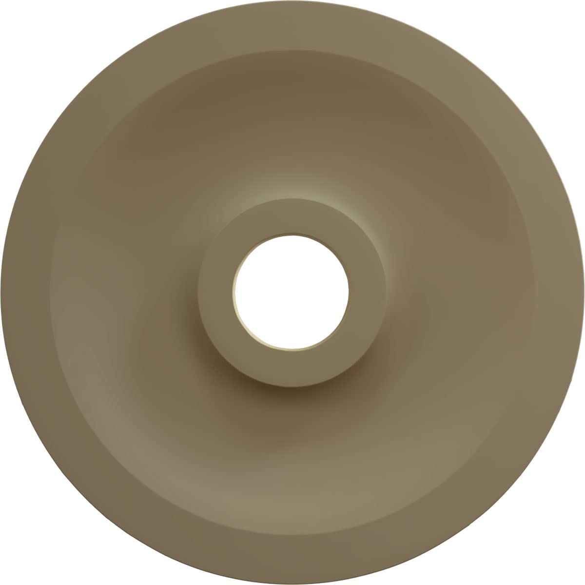 Ekena Millwork CM20BE1PCC 20-Inch Hand-Painted Ceiling Medallion - Pot of Cream Crackle Finish, 20 1/8