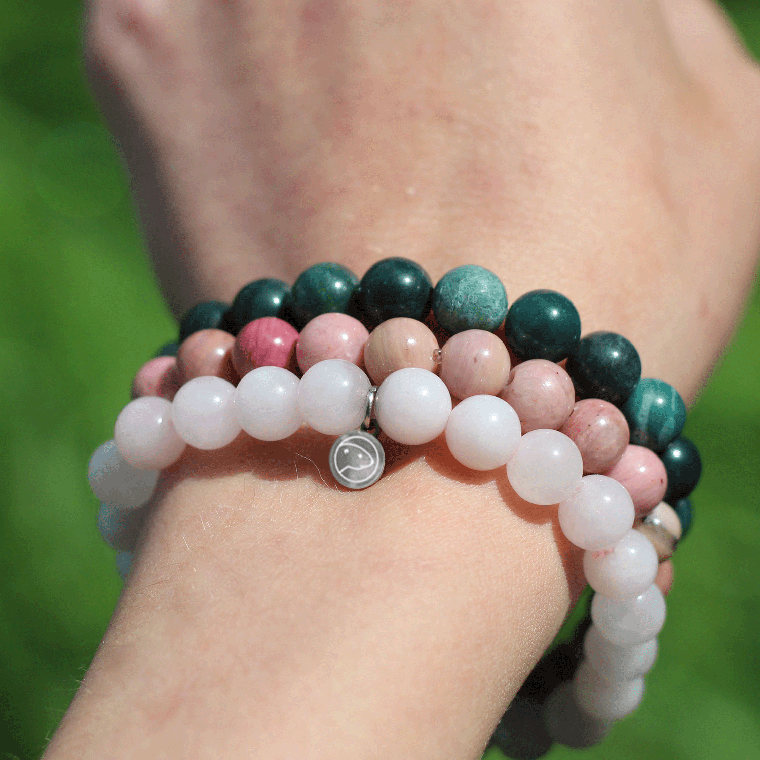 Healing Heart Chakra (Anahata) Bracelet Set - 7 Chakra Balancing Stone Bracelets for Meditation, Yoga & Spiritual Wellness | Perfect Gift for Women & Men