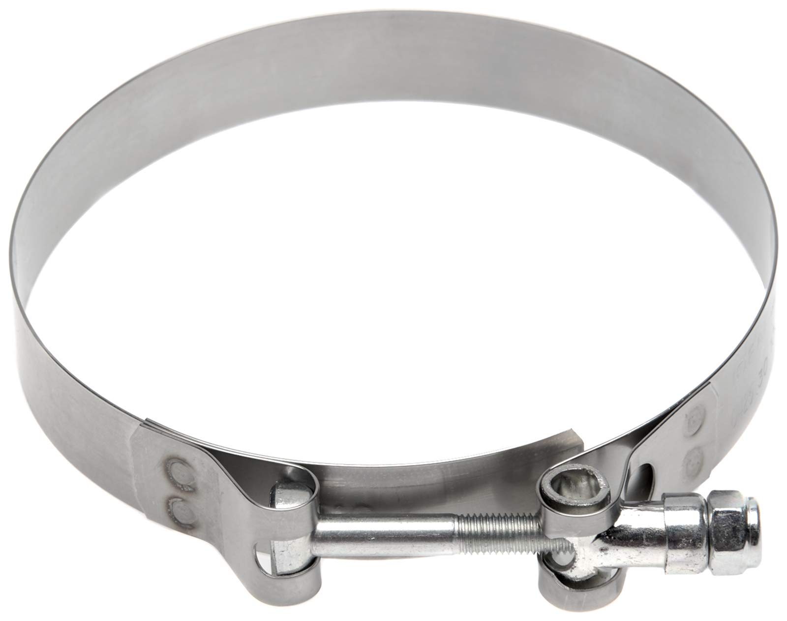Heavy-Duty Green Stripe T-Bolt Hose Clamp - Stainless Steel Worm Gear Clamp for Automotive, Marine & Industrial Piping Systems - Perfect for Water, Fuel & Air Hose Connections