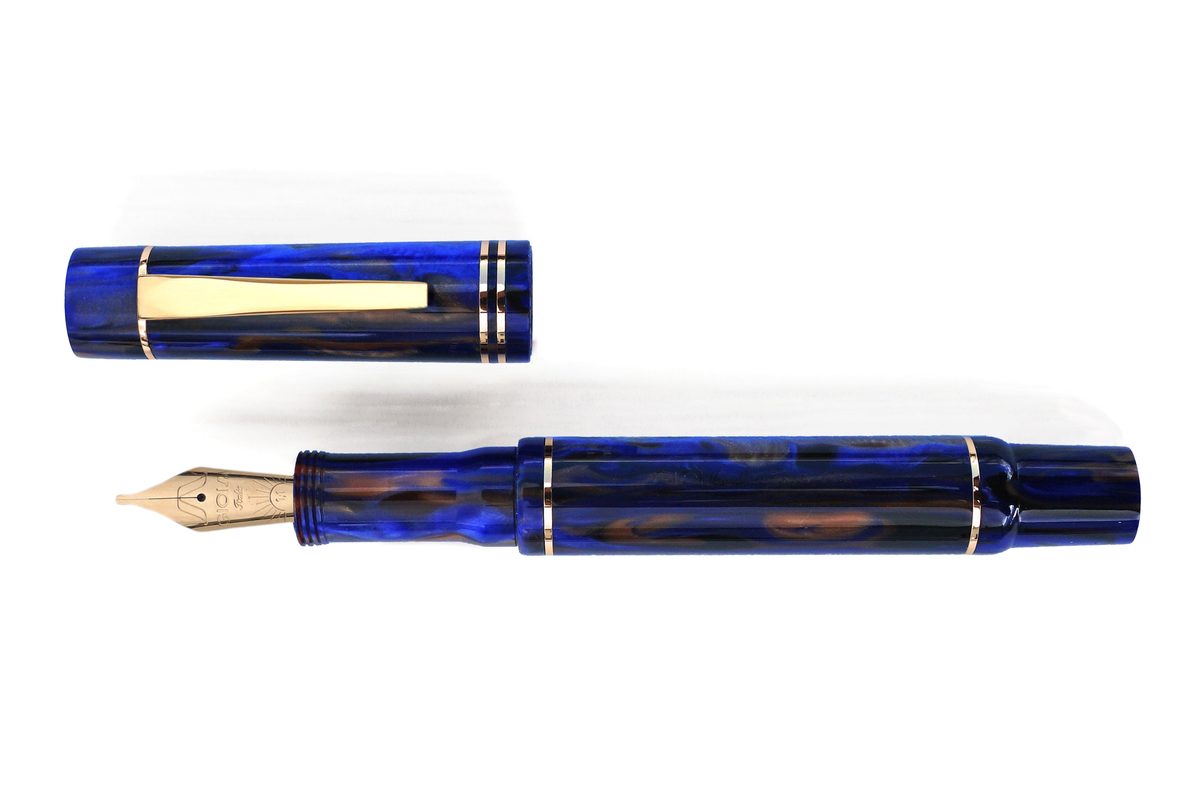 Gioia Alleria Crepuscolo Fountain Pen with Gold Trim - Premium Writing Instrument for Calligraphy, Journaling & Gift Giving