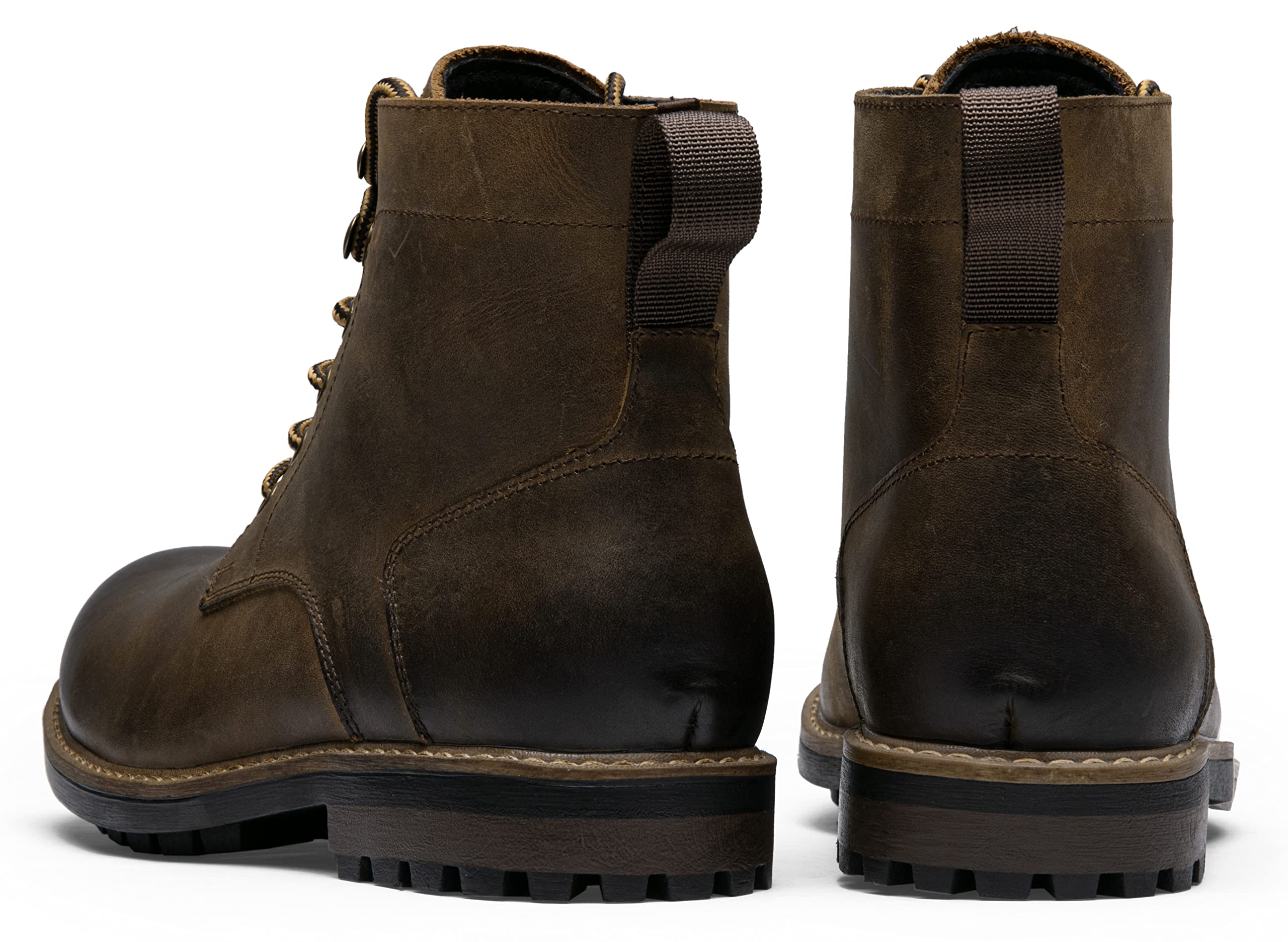 Premium Jousen Men's Chukka Boots - Genuine Leather Black Ankle Boots for Casual & Business Wear | Comfortable & Stylish Footwear for Work, Travel & Outdoor Activities