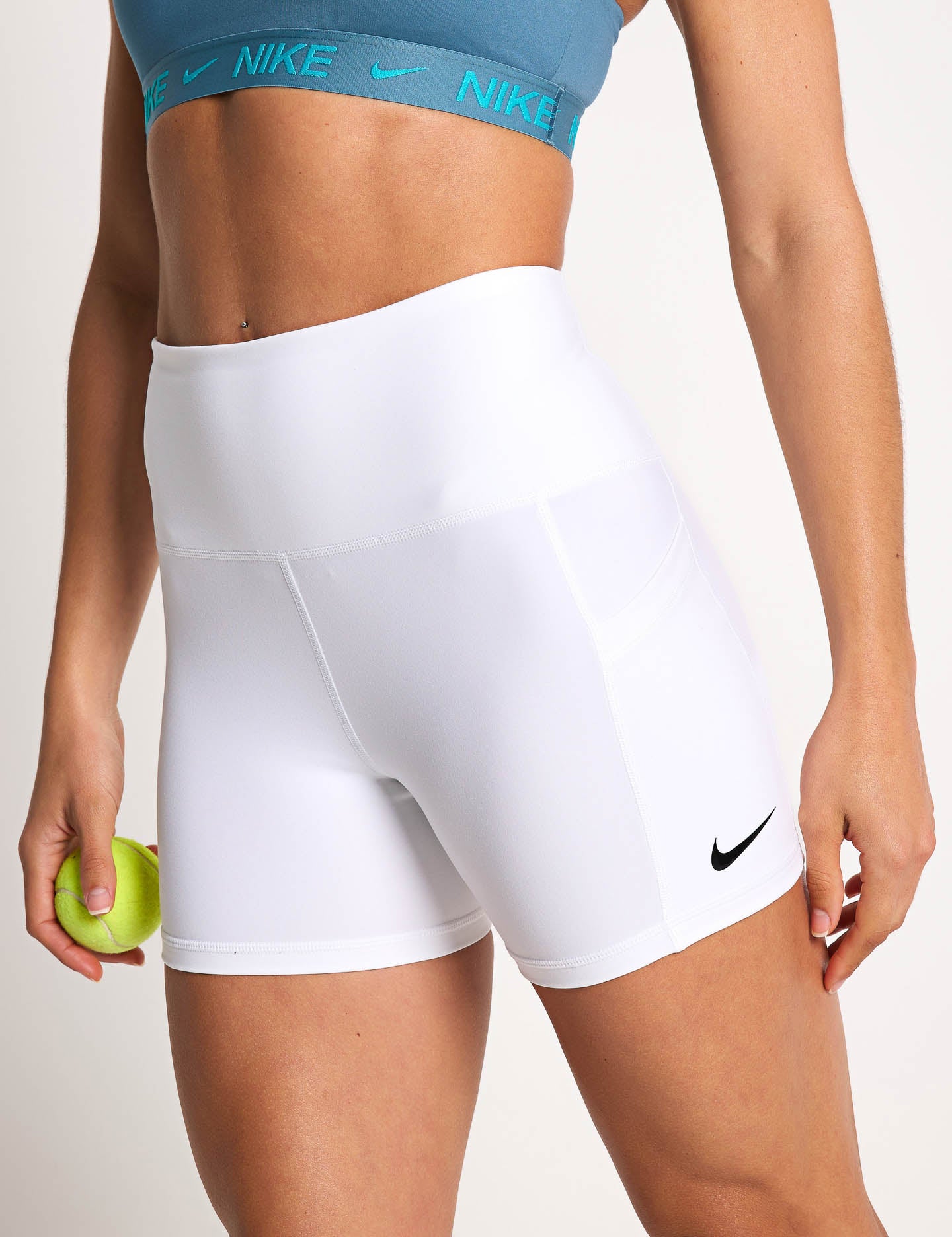 NikeCourt Dri-FIT Tennis Shorts with Pockets for Men - Breathable Quick-Dry Athletic Shorts - White/Black - Perfect for Tennis, Gym Workouts & Casual Wear
