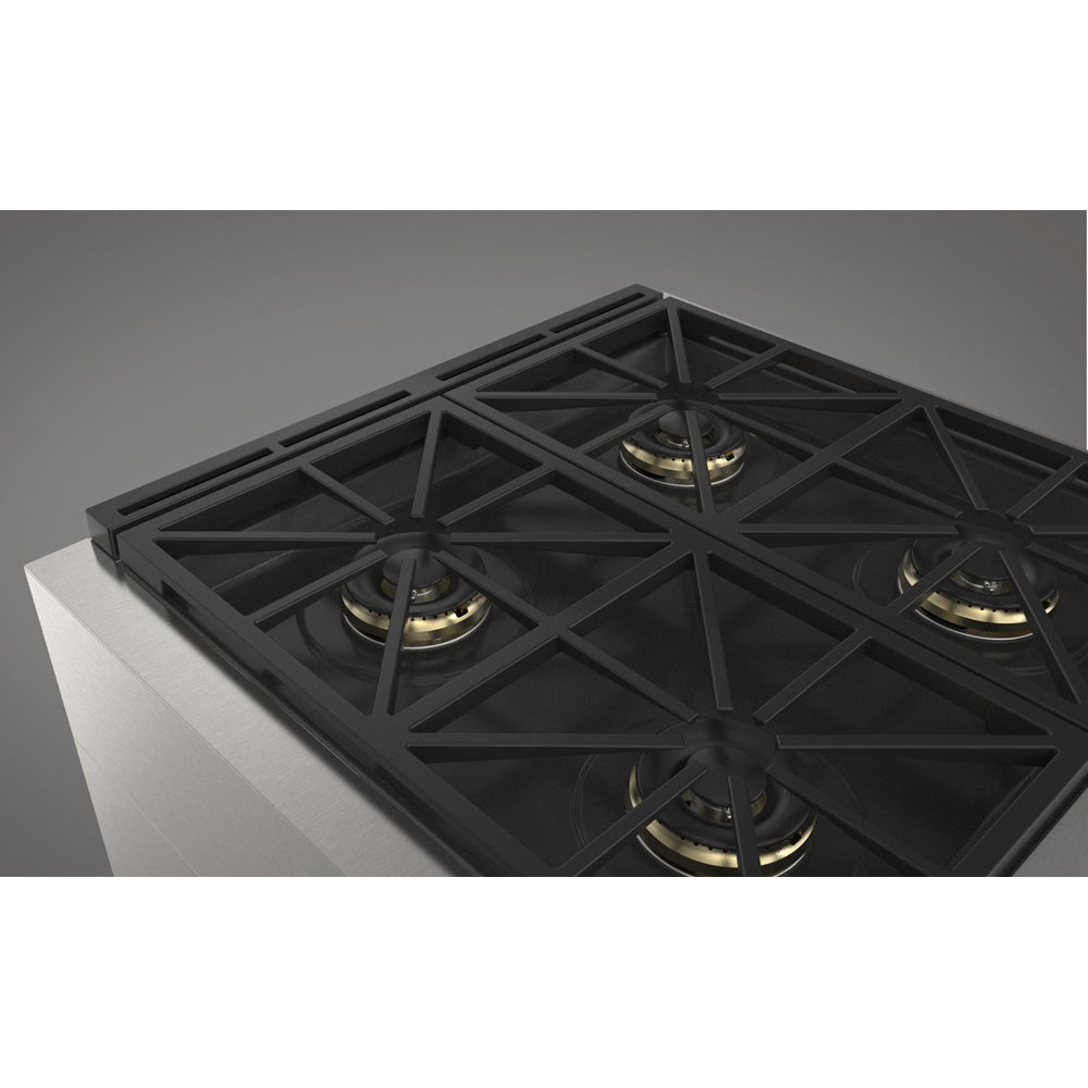 Fulgor Milano F6PGR304S2 30-Inch Professional Gas Range - 4 Stainless Steel Burners, 600 Series All-Gas Oven for Home Chefs | Perfect for Gourmet Cooking & Large Family Meals