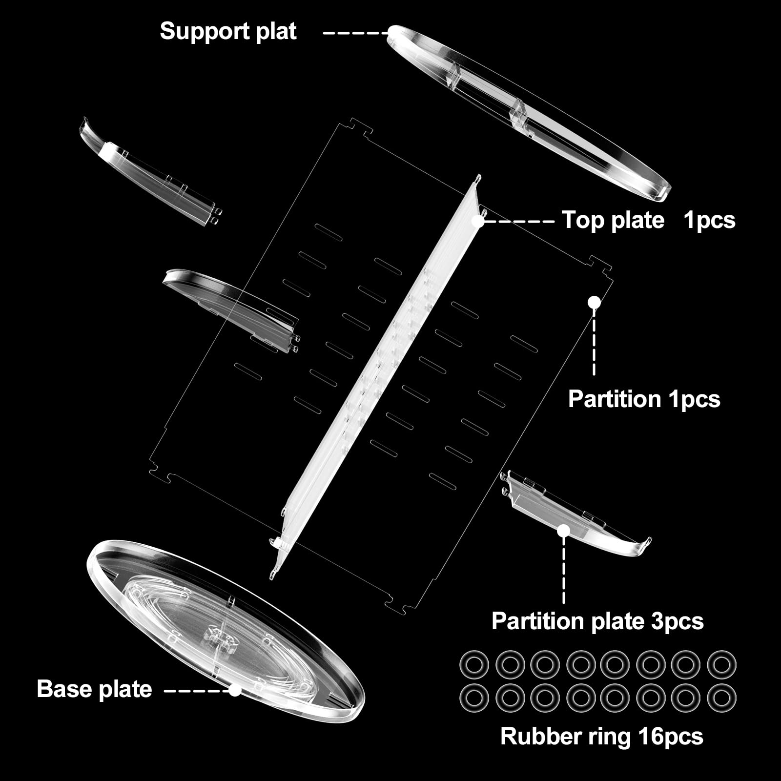 360° Rotating Makeup Organizer - Transparent Cosmetic Storage Box for Bathroom & Vanity