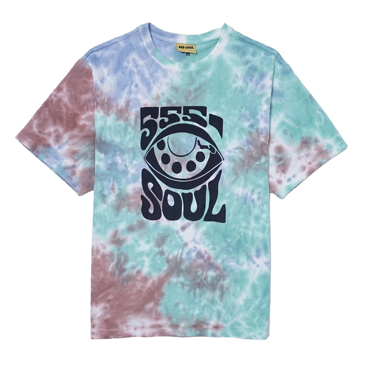 555 Soul Eye Soul Tee - Trendy Tie Dye Graphic T-Shirt for Men & Women | Casual Streetwear, Music Festival Outfit, Summer Fashion