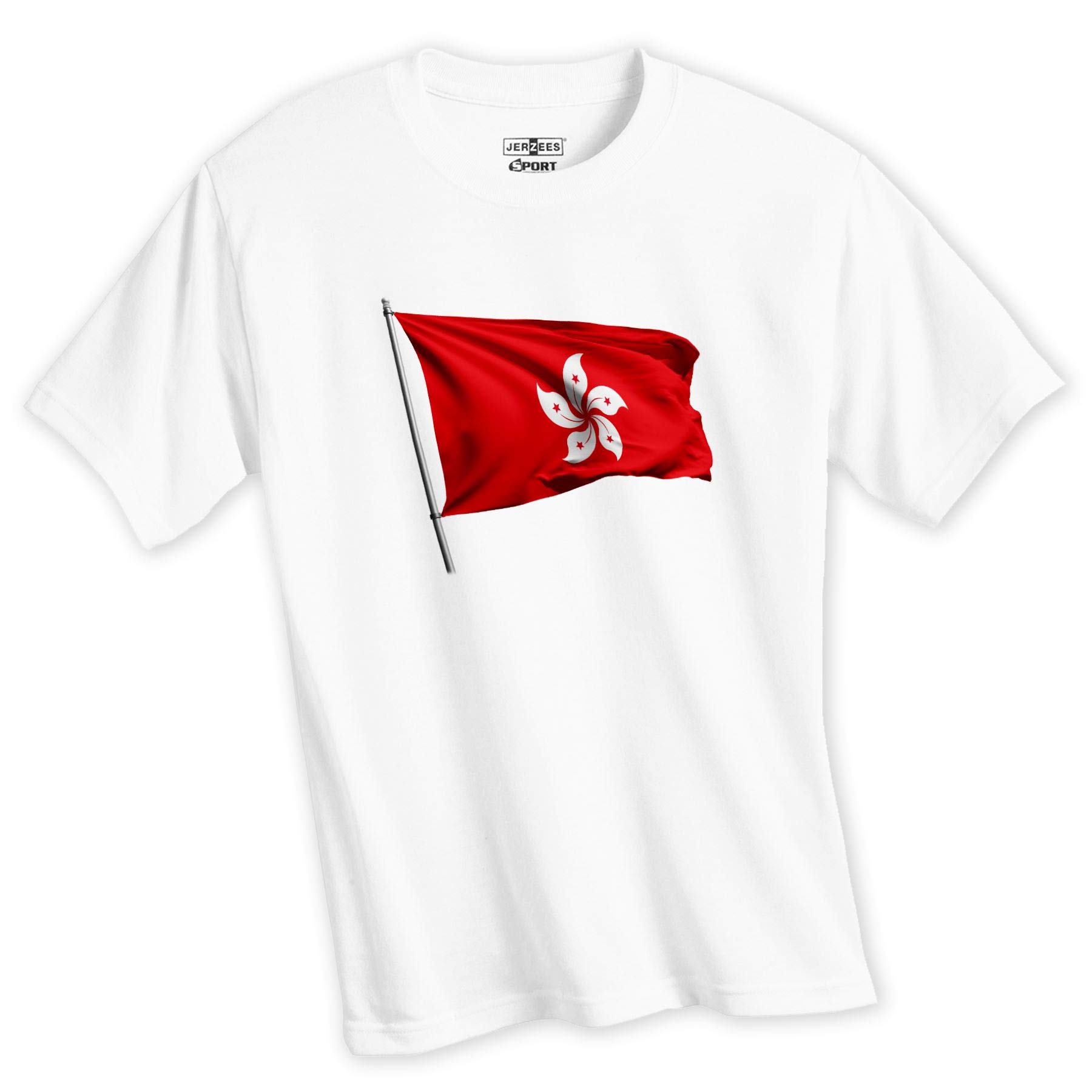 Premium Soft Performance T-Shirt - Hong Kong Flag Design - Comfortable Casual Wear for Street Style & Patriotic Events