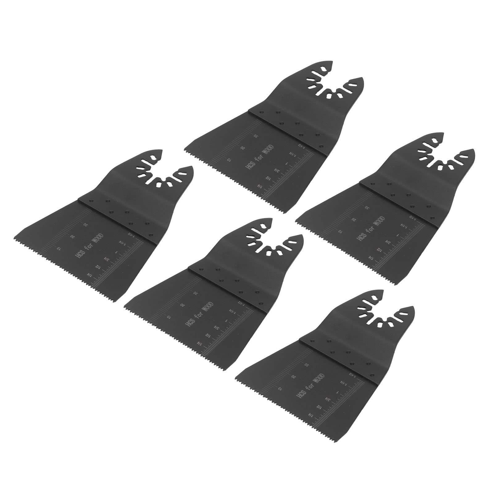 5-Piece Oscillating Multitool Blades - 65mm Quick Release Universal Fit for Wood, Laminate Cutting - Perfect for DIY Projects, Home Renovations & Professional Construction Work