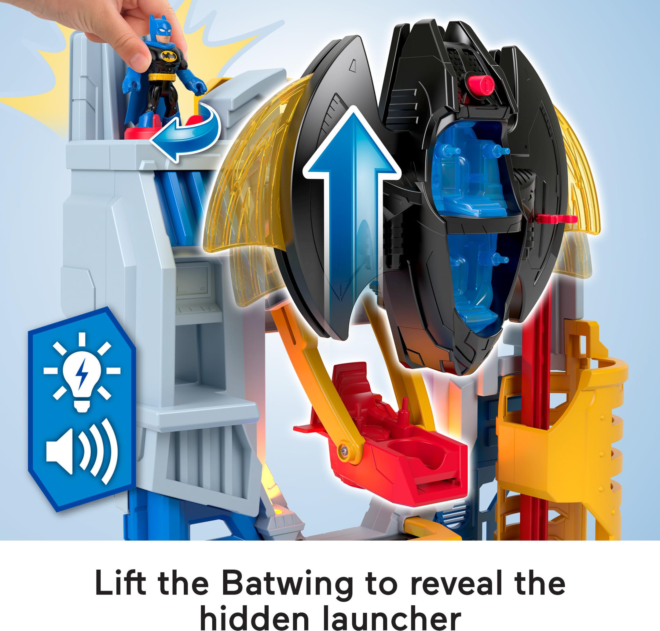 Fisher-Price Imaginext DC Super Friends Batman Ultimate Headquarters Playset & Hero vs Villain Figure Set - Interactive Toy for Kids Ages 3+ | Superhero Role Play, Birthday Gift, Indoor Playtime Fun