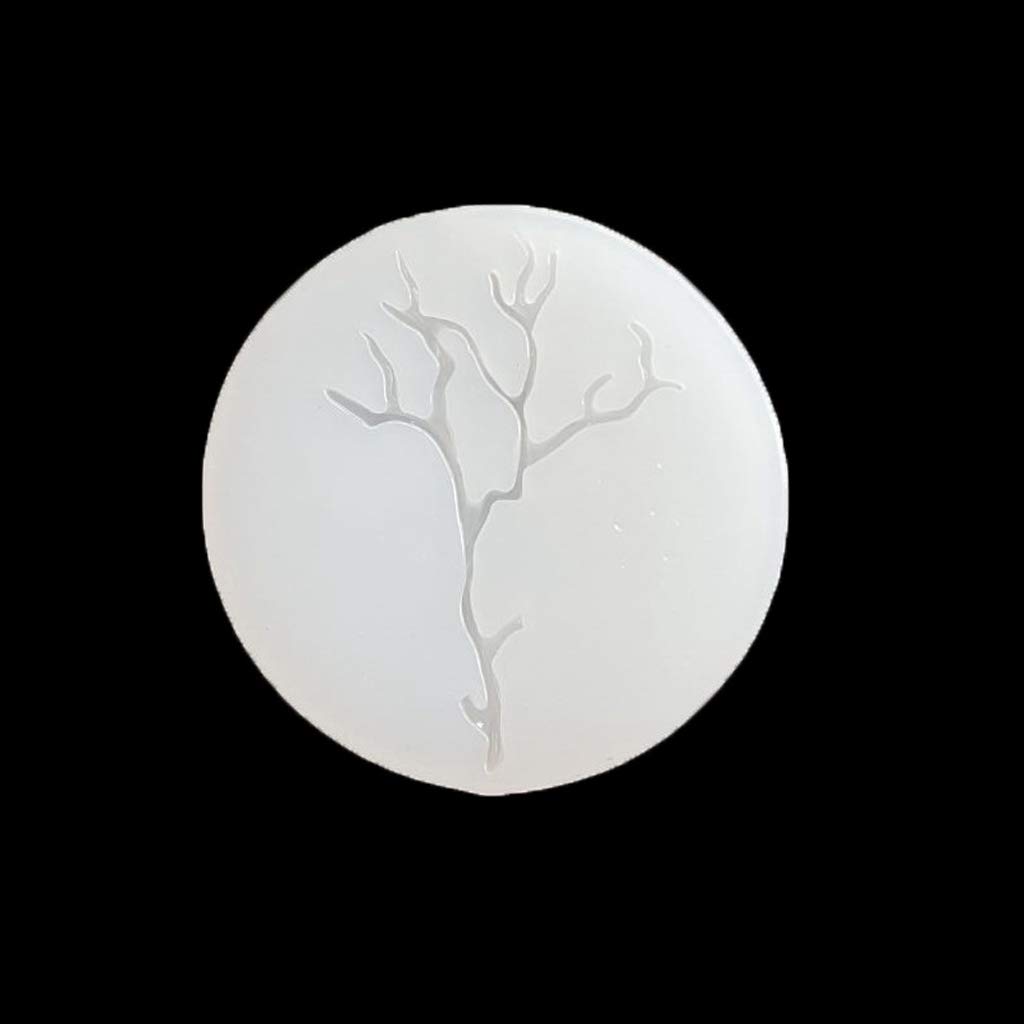 BUZHI 3D Leaves Branch Silicone Mold for Resin Casting - DIY Epoxy Jewelry Making, Cake Decorating & Soap Molds - Perfect for Crafting Nature-Inspired Pendants, Earrings and Home Decor