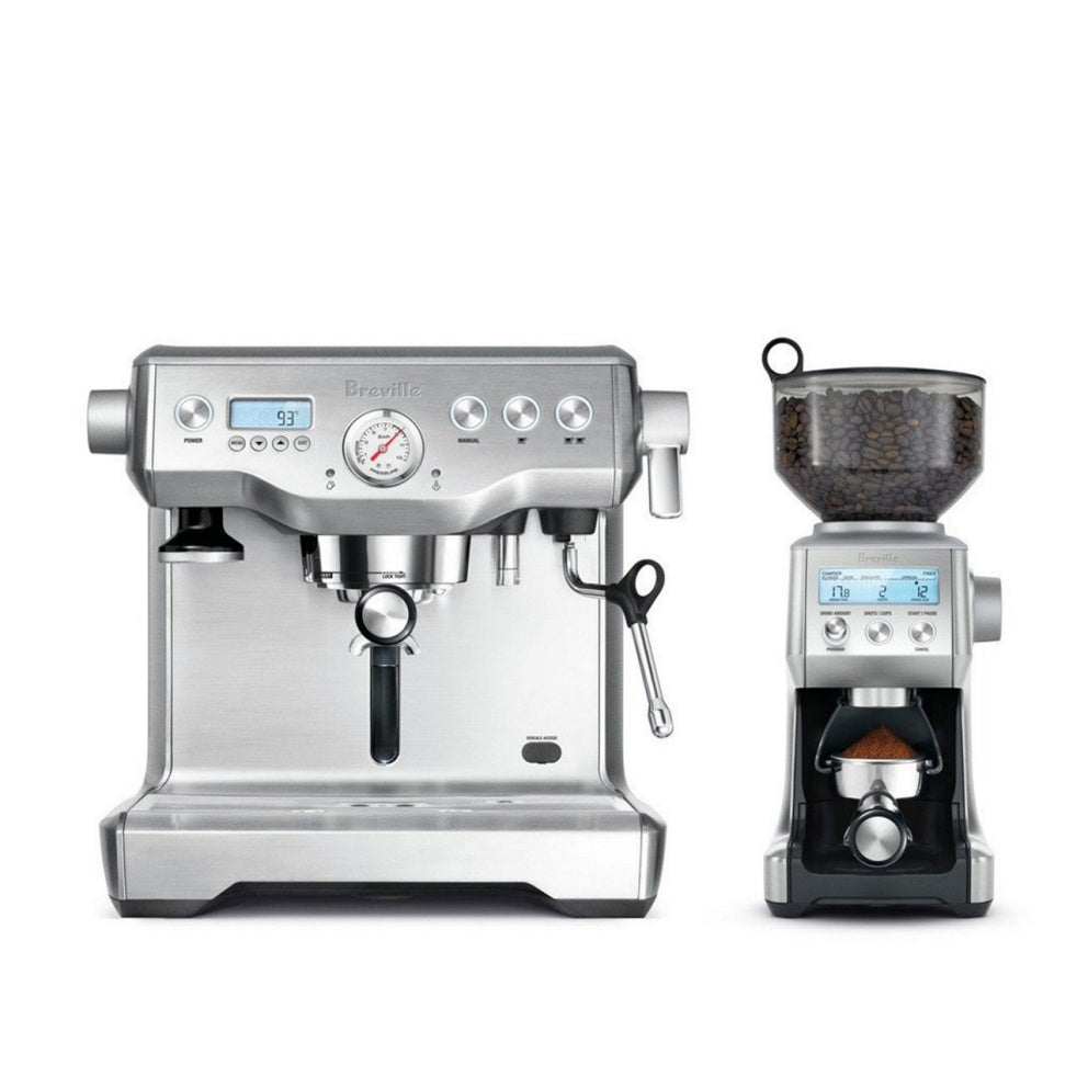 Breville BEP920BSS Dynamic Duo Dual Boiler Espresso Machine & Smart Grinder Pro Set - Professional Coffee Bar Setup for Home & Office Use