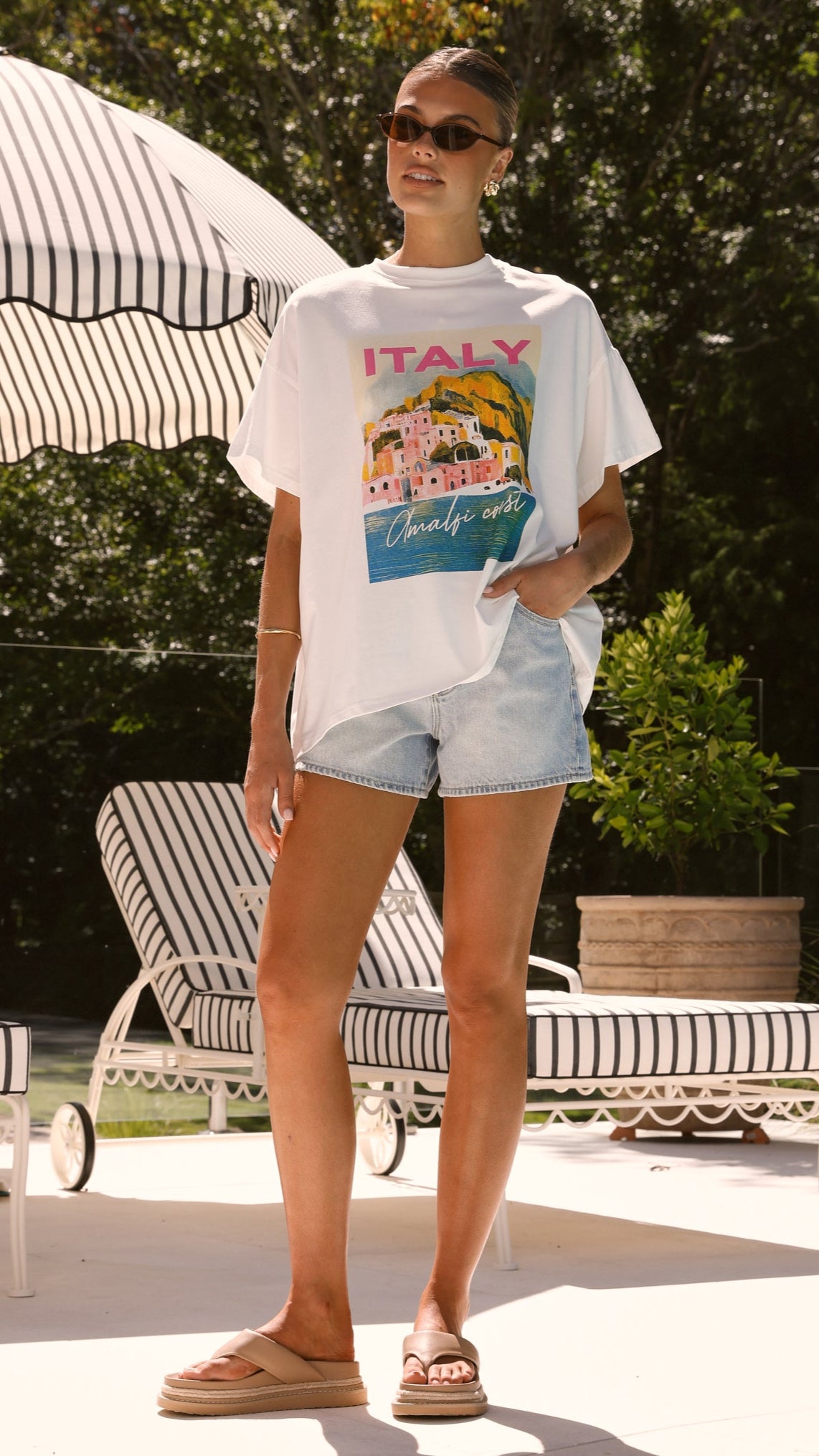Premium Italy Graphic Tee - Soft White Cotton T-Shirt for Men & Women | Casual Wear, Street Style, Gift Idea
