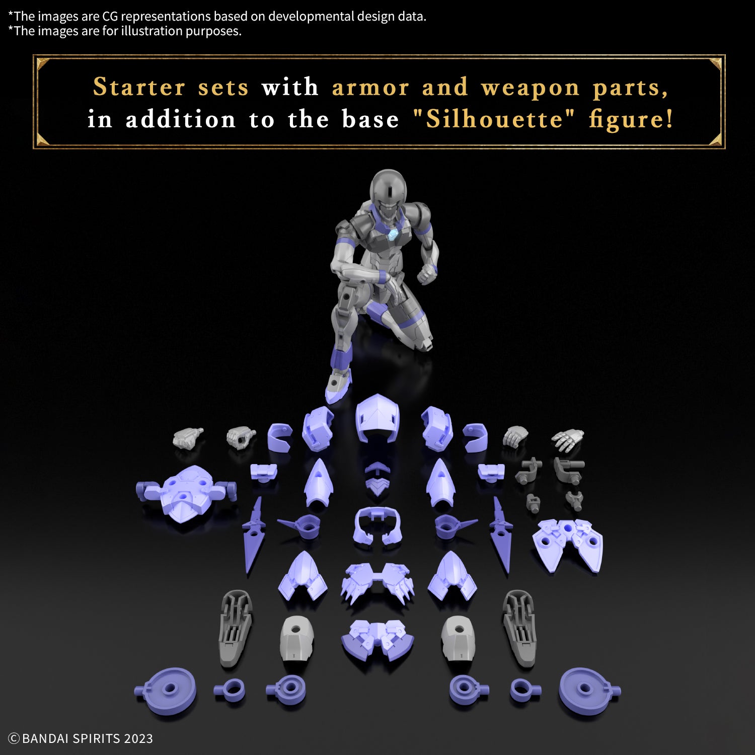 Bandai 30 Minutes Fantasy 30MF #09 1/144 Liber Assassin Model Kit - Anime Action Figure Building Set for Collectors & Hobbyists - Perfect for Display, Gifts & DIY Projects