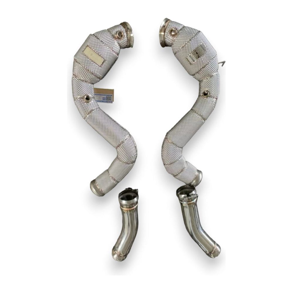 High-Performance 2021+ Mercedes S580 Downpipes for W223 - Stainless Steel Exhaust Upgrade for Enhanced Power & Sound - Perfect for Racing & Street Performance