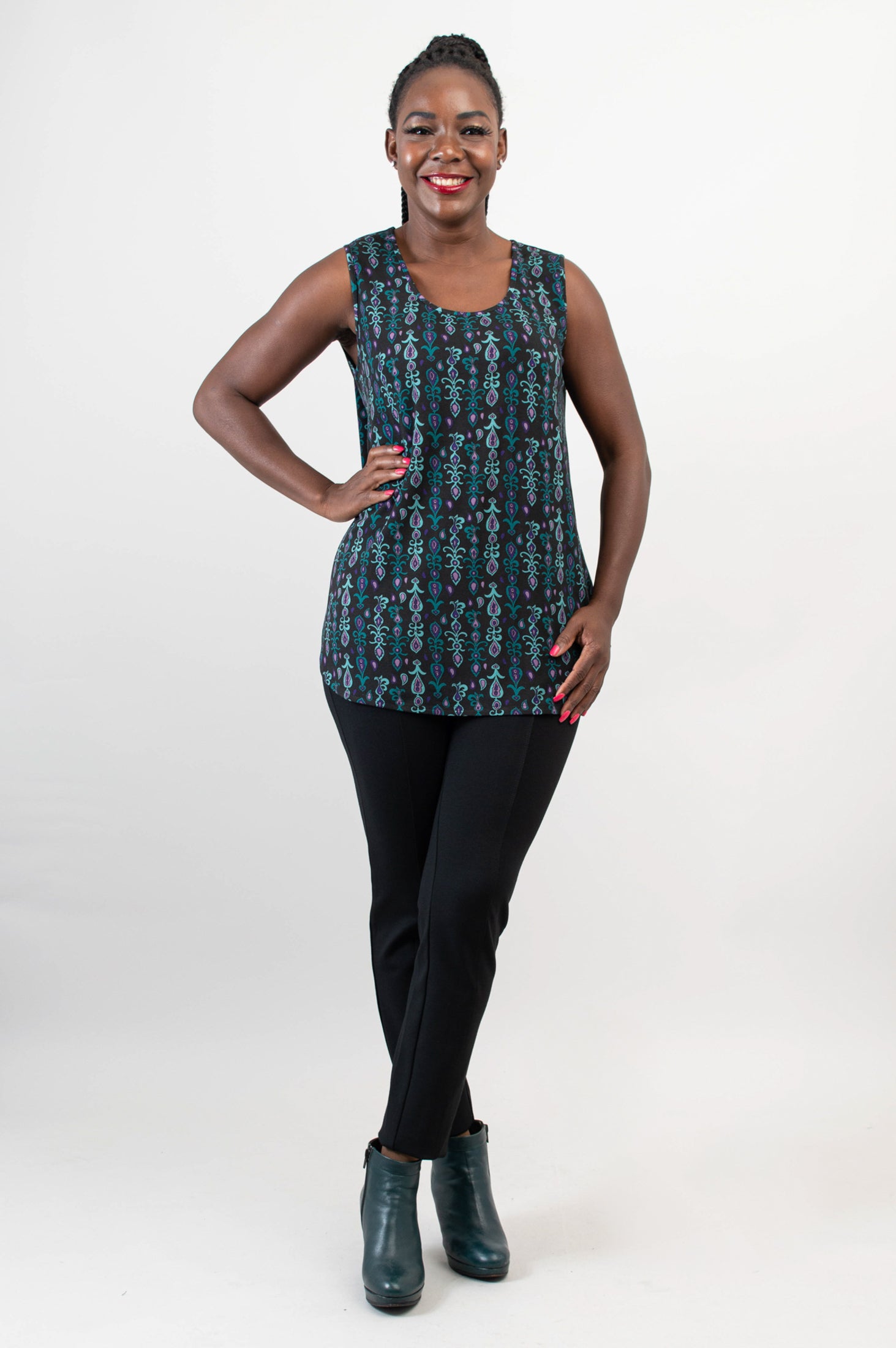 Stylish Jazz Tank Top with Jewel Embellishments & Bamboo Fabric - Perfect for Concerts, Parties & Summer Outfits - Final Sale