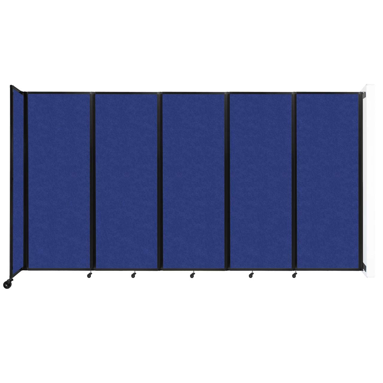 Versare 360 Wall-Mounted Folding Room Divider Partition with Locking Wheels - 14' x 7'6