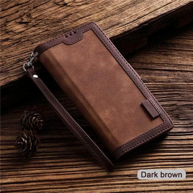 Matte Leather iPhone SE 2022 Wallet Flip Case with Card Holder - Slim Protective Cover for iPhone SE 3rd Gen - Perfect for Everyday Use, Travel & Business (Black)