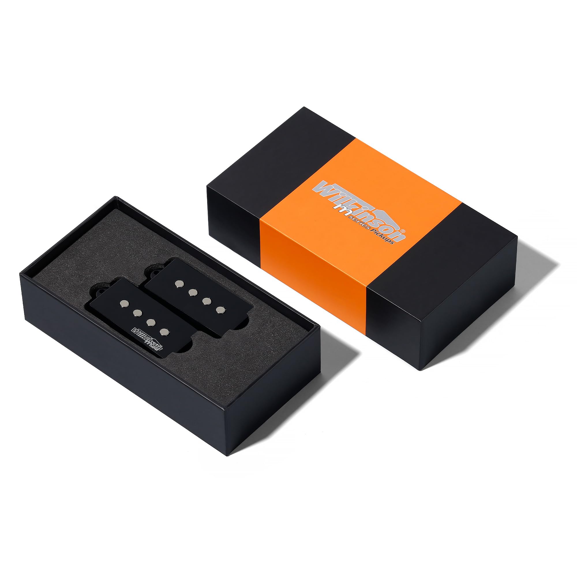Wilkinson M Series WOPB Variable Gauss Ceramic Bass Humbucker Pickups Set for Precision Bass PB Style 4-String Electric Guitar - Perfect for Rock, Jazz & Studio Recording