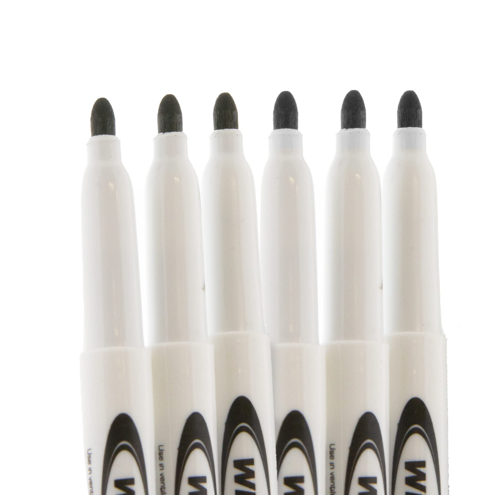 BAZIC Black Fine Tip Dry Erase Markers - Low Odor Whiteboard Pens for Office, School & Home Use - 4-Pack (144-Packs Bulk) - Ideal for Presentations, Classroom Teaching & Office Meetings