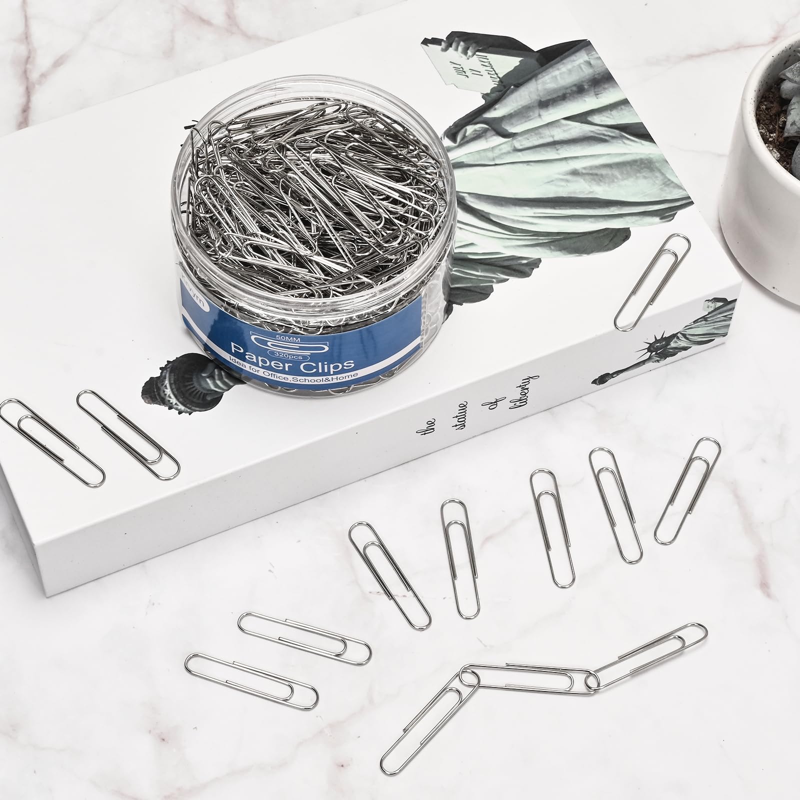 Jumbo Paper Clips 320 Pcs - Large & Extra Large Paper Clips for Office, School, Home - Heavy Duty Paperwork Supplies for Organizing Documents, Files, and Bills