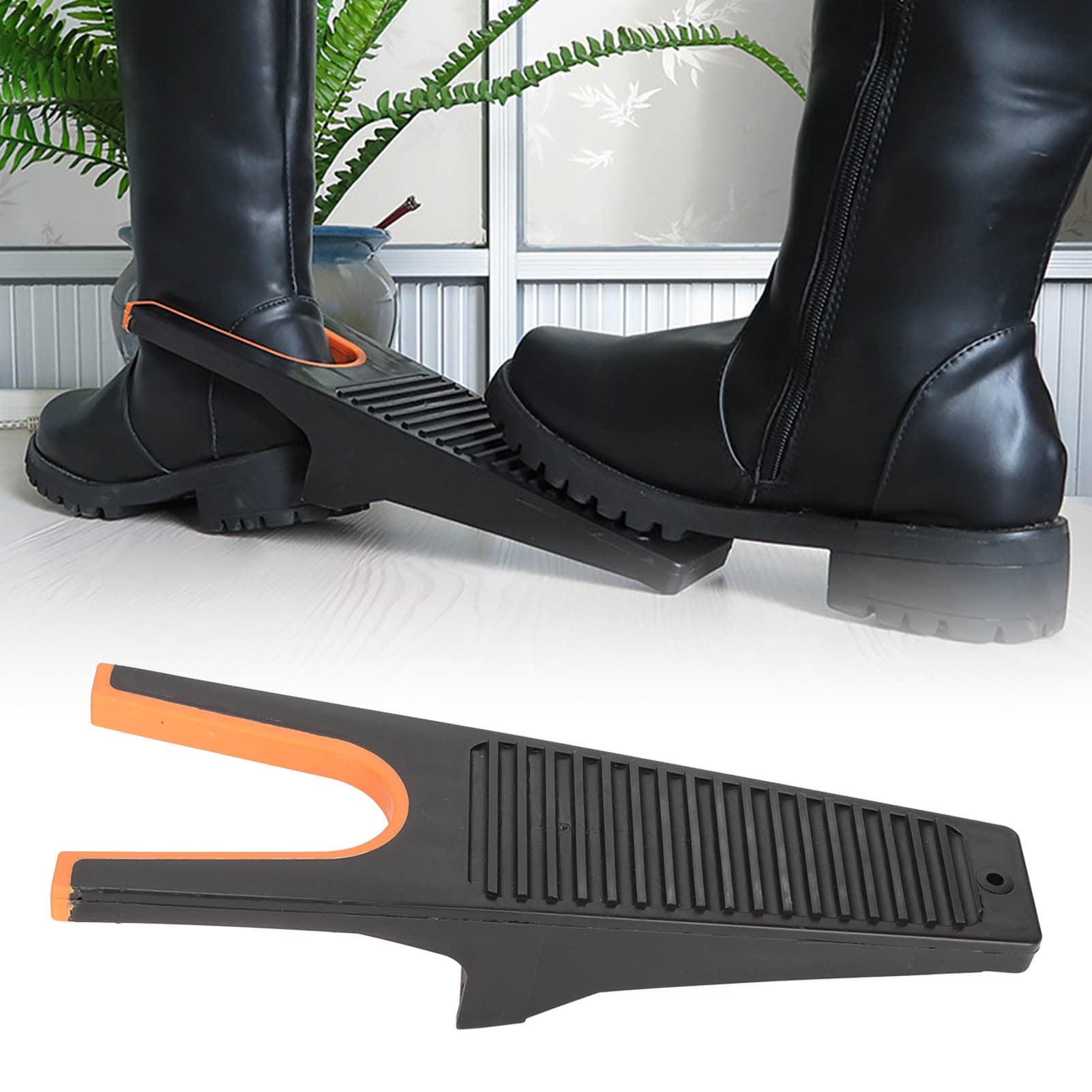 Longzhuo Boot Remover with Rubber Grip - Waterproof & Universal Shoe Horn for Cowboy Boots, Work Boots & Hiking Shoes - Easy Boot Puller for Quick Removal - Perfect for Home, Ranch & Outdoor Use