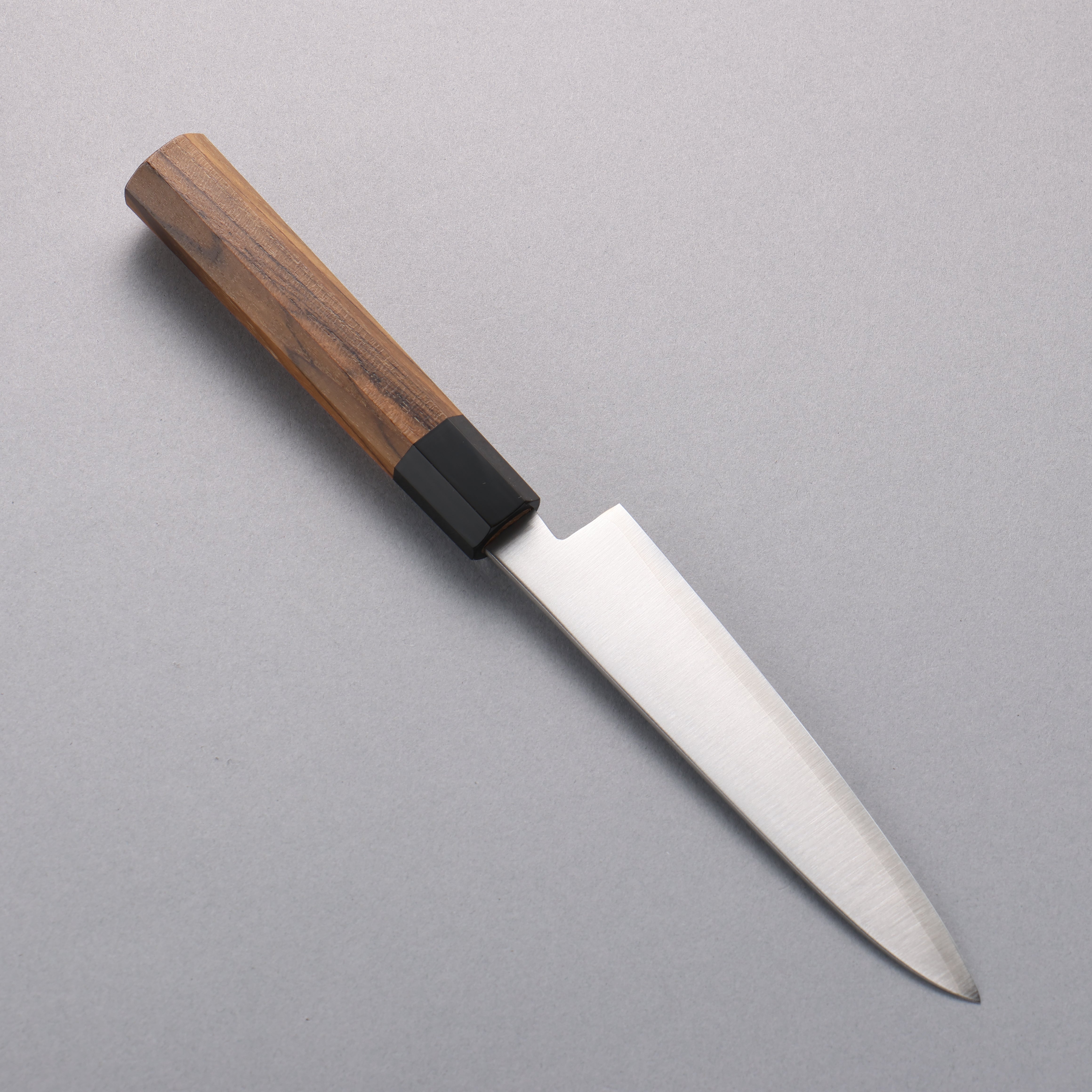 Premium SG2 Steel Petty Utility Knife 135mm - Japanese Teak Handle with Black Water Buffalo Horn Ferrule - Perfect for Slicing, Peeling & Precision Kitchen Tasks